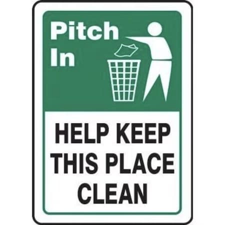 Accuform Aluminum, 14 in x 10 in, 3/16" mounting holes MHSK515VA